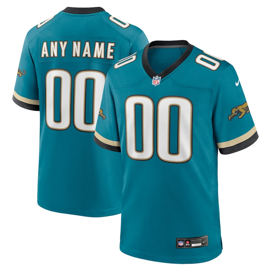 Jacksonville Jaguars Prowler Throwback Player Game Men Custom Jersey - Teal Js9187