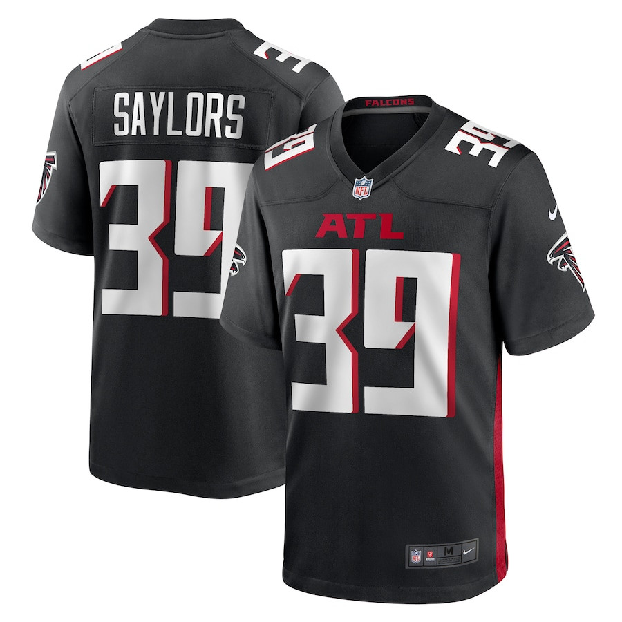 Jacob Saylors 39 Atlanta Falcons Game Men Jersey - Black Js9826