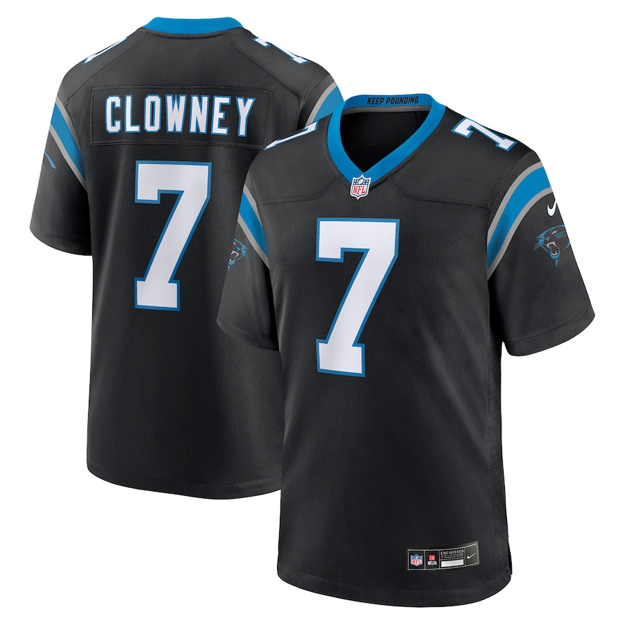 Jadeveon Clowney 7 Carolina Panthers Game Men Jersey - Black Js5278
