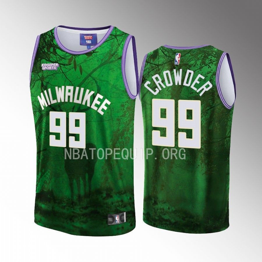 Jae Crowder 99 Milwaukee Bucks Nba & Kidsuper Studios Unisex Hometown Jersey