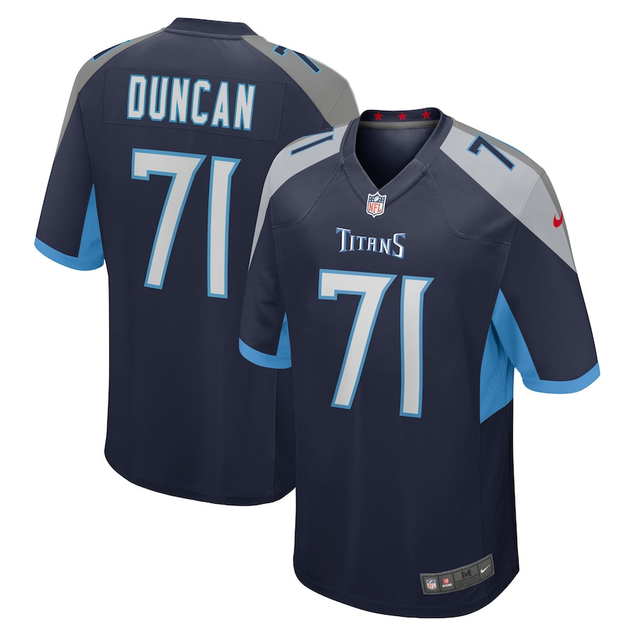 Jaelyn Duncan 71 Tennessee Titans Game Men Jersey - Navy Js2779