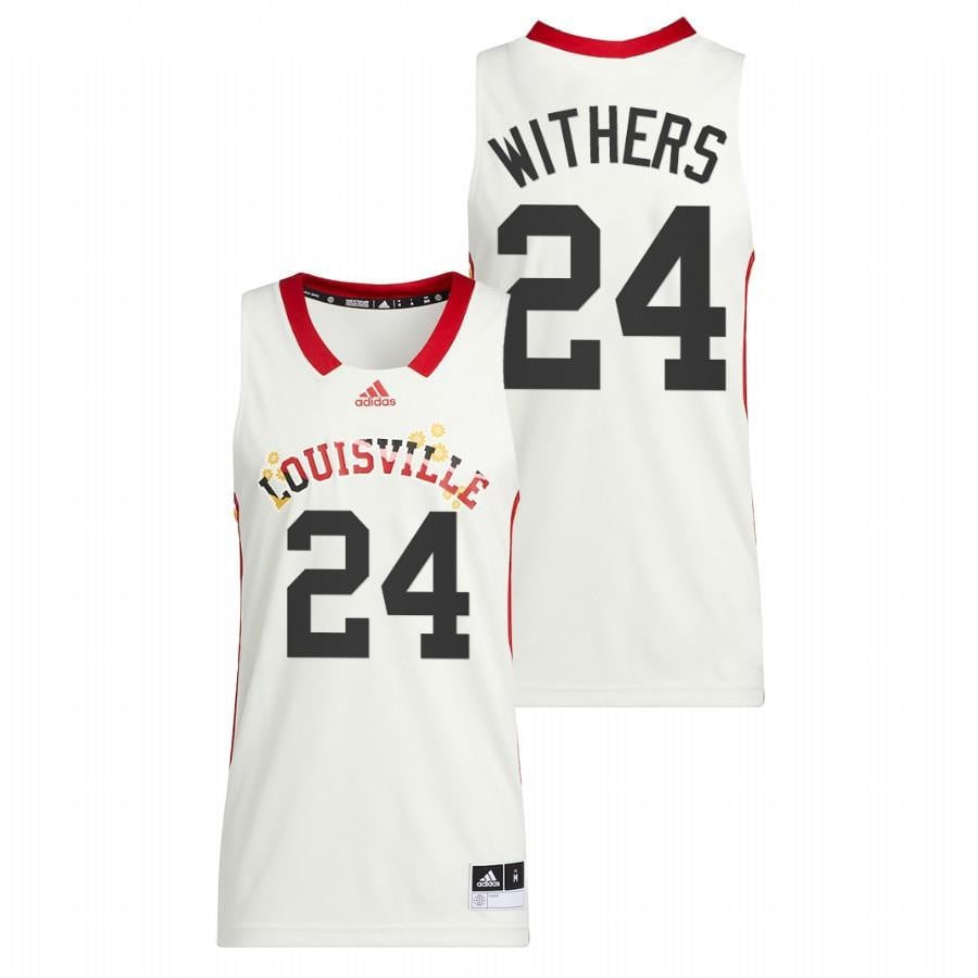 Jae'lyn Withers 24 White Louisville Cardinals 2022 Basketball Honoring Black Excellence Jersey