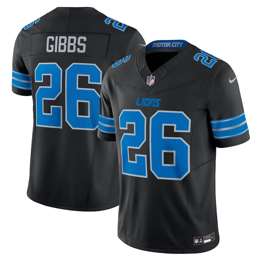 Jahmyr Gibbs 26 Detroit Lions 2nd Alternate Vapor F.u.s.e. Limited Jersey - Black Js2930