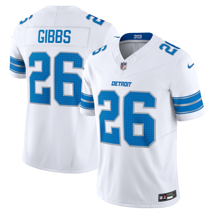 Jahmyr Gibbs 26 Detroit Lions Vapor F.u.s.e. Limited Jersey - White Js8968