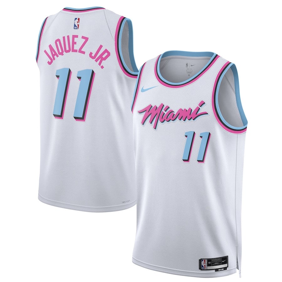 Jaime Jaquez Jr. 11 Miami Heat Unisex 2024/25 Swingman Player Jersey - City Edition - White