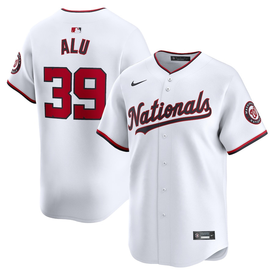 Jake Alu 39 Washington Nationals Home Limited Player Men Jersey - White