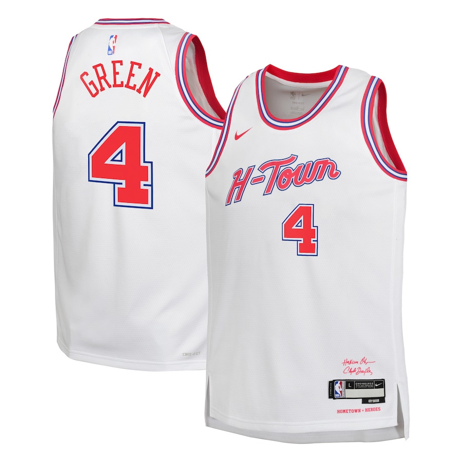 Jalen Green 4 Houston Rockets 2023/24 City Edition Swingman Youth Jersey - White