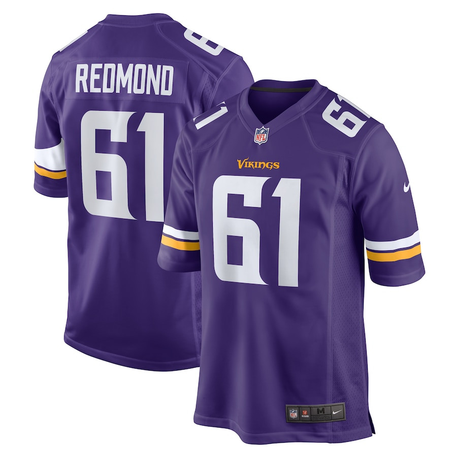 Jalen Redmond 61 Minnesota Vikings Game Men Jersey - Purple Js7497