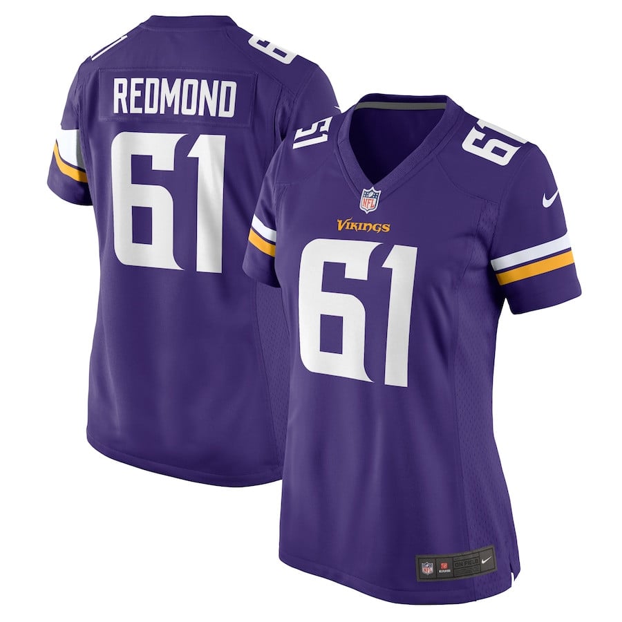Jalen Redmond 61 Minnesota Vikings Women's Game Jersey - Purple Js1545