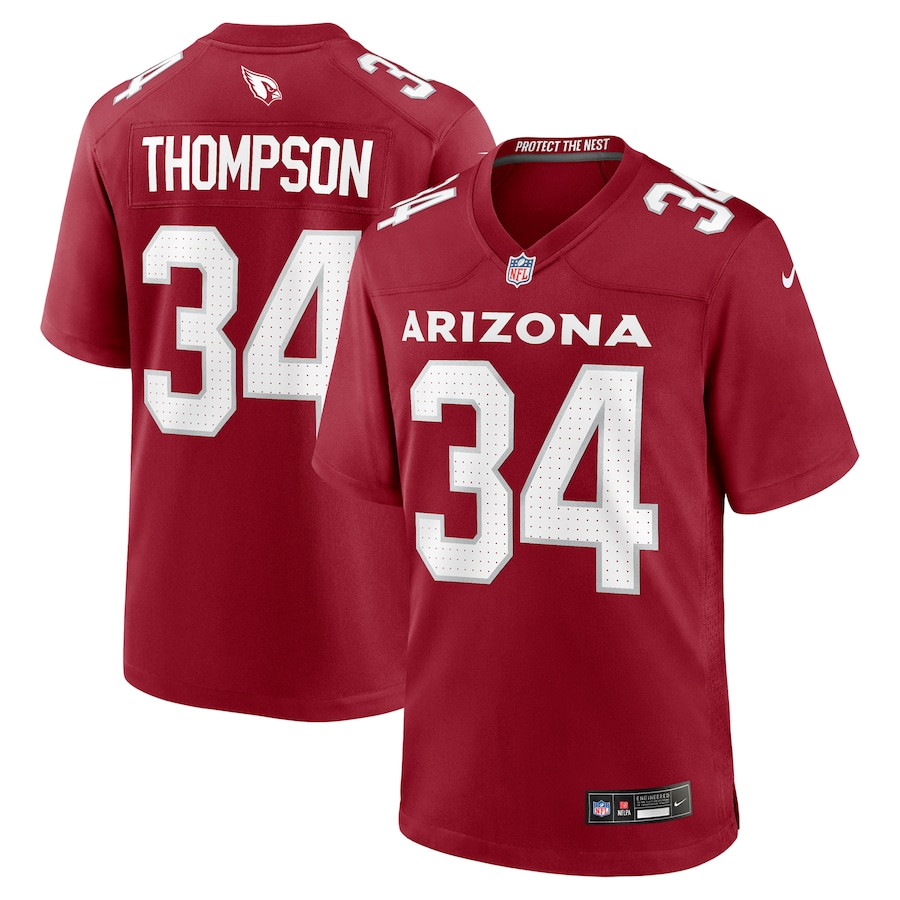 Jalen Thompson 34 Arizona Cardinals Team Game Men Jersey - Cardinal Js6017