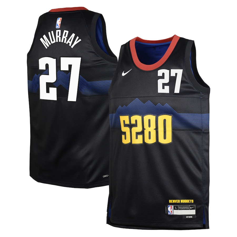 Jamal Murray 27 Denver Nuggets 2023/24 City Edition Swingman Youth Jersey - Black