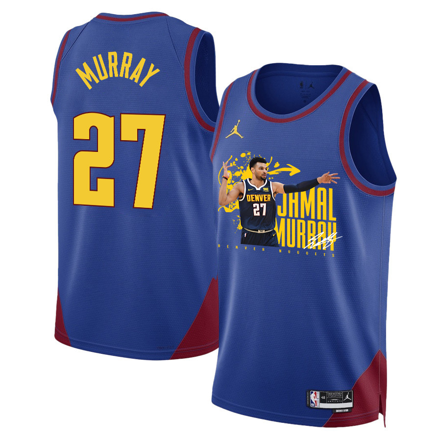 Jamal Murray 27 Denver Nuggets Rising Star 2023 Nba Champions Swingman Jersey - Blue