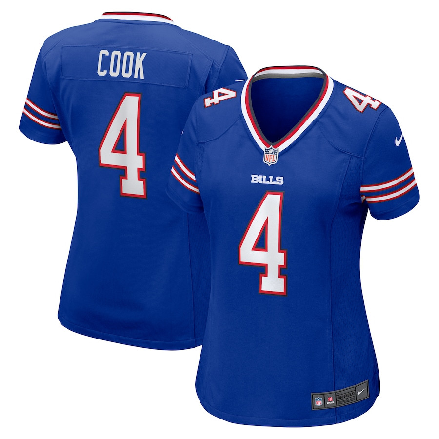 James Cook 4 Buffalo Bills Women Game Jersey - Royal Js8537