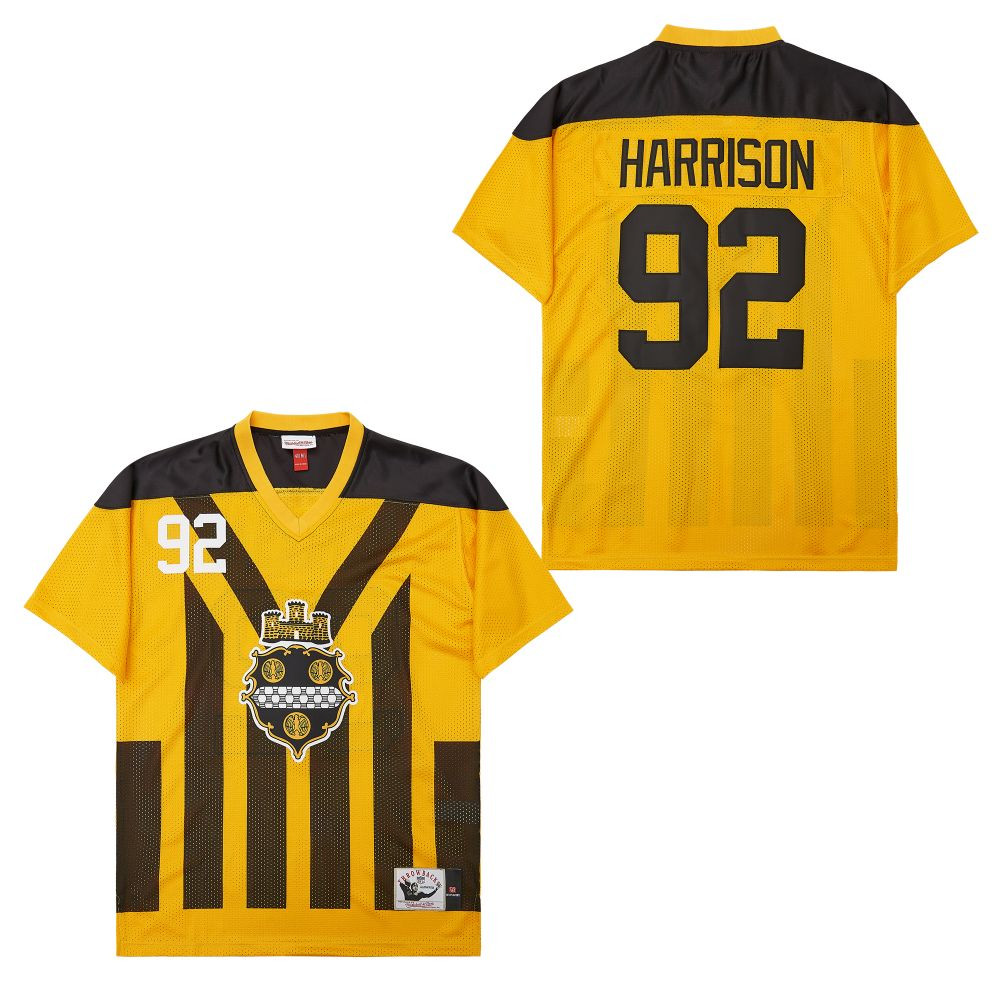 James Harrison 92 Pittsburgh Steelers Retro Throwback Legacy Men Jersey - Black/yellow Js5927