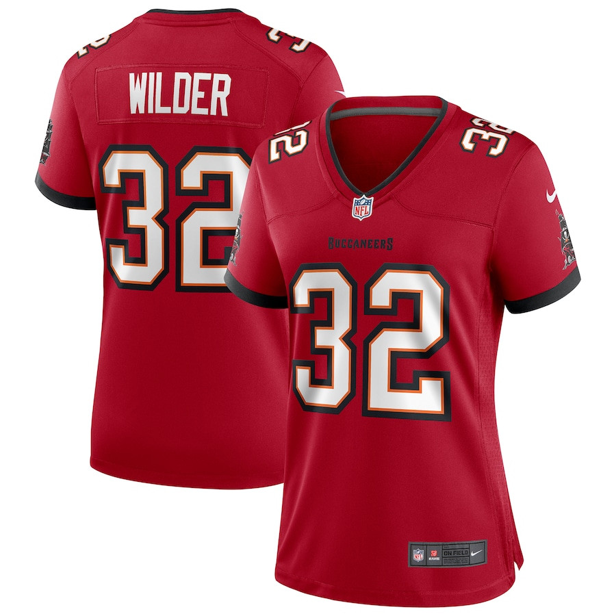 James Wilder 32 Tampa Bay Buccaneers Women Game Retired Jersey - Red Js6149