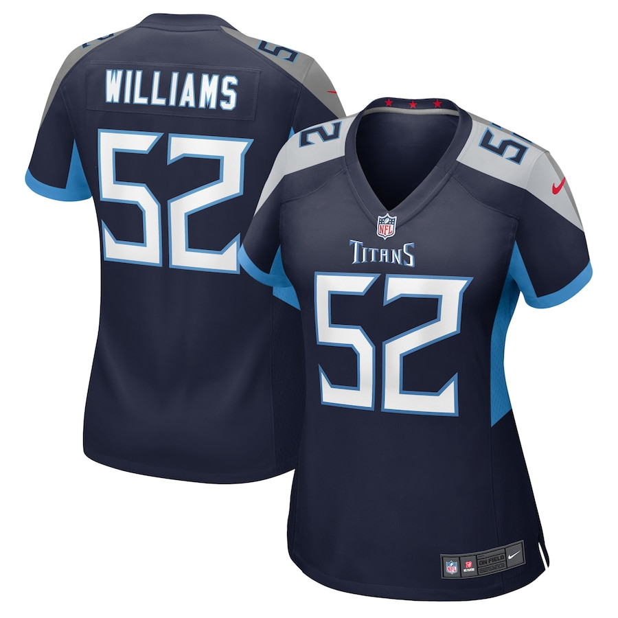 James Williams 52 Tennessee Titans Women's Game Jersey - Navy Js1868
