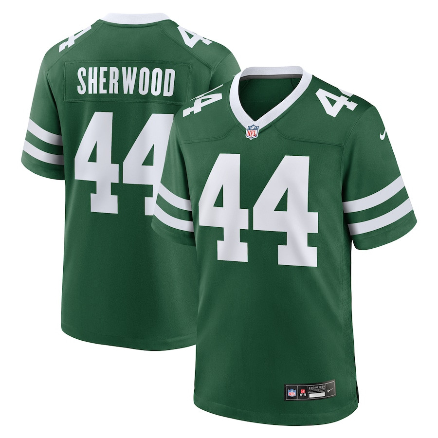 Jamien Sherwood 44 New York Jets Team Game Men Jersey - Legacy Green Js7332