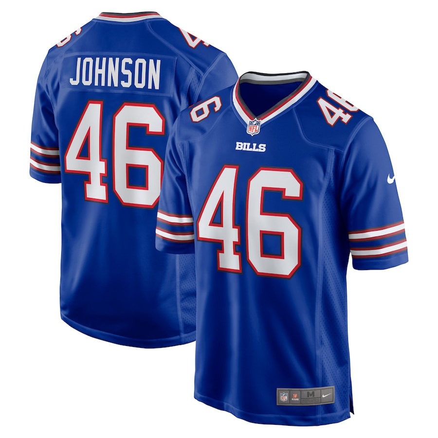 Jaquan Johnson 46 Buffalo Bills Game Jersey - Royal Js8531