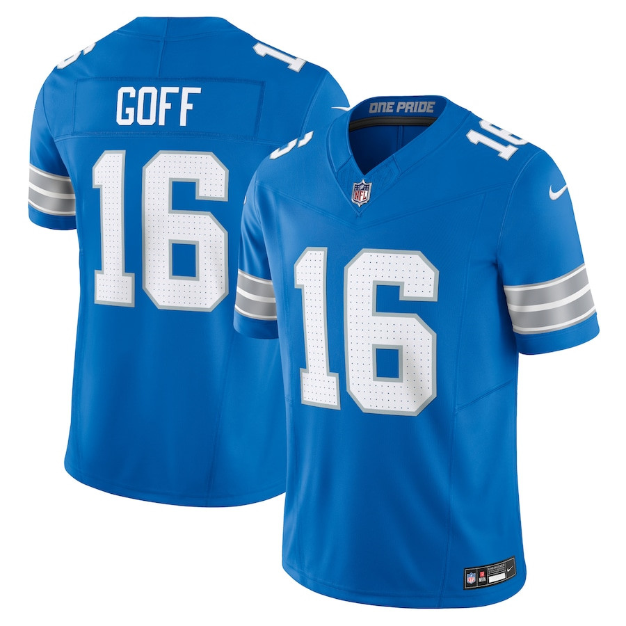 Jared Goff 16 Detroit Lions Vapor F.u.s.e. Limited Jersey - Blue, Men Js7474