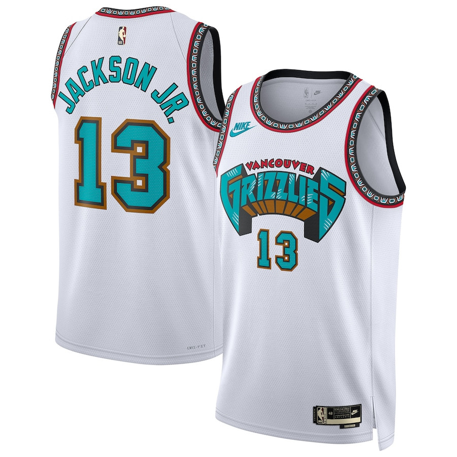 Jaren Jackson Jr. 13 Memphis Grizzlies Unisex 2024/25 Swingman Jersey - White - Classic Edition