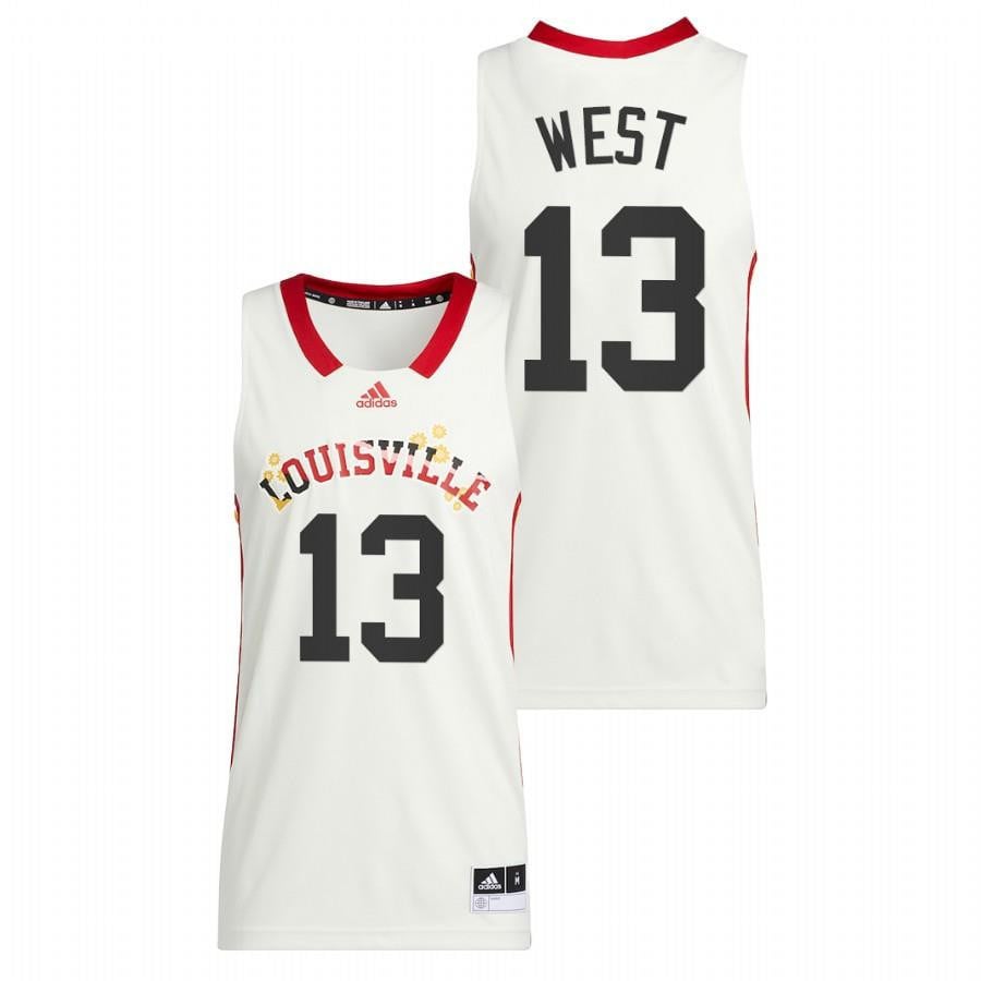 Jarrod West 13 White Louisville Cardinals 2022 Basketball Honoring Black Excellence Jersey