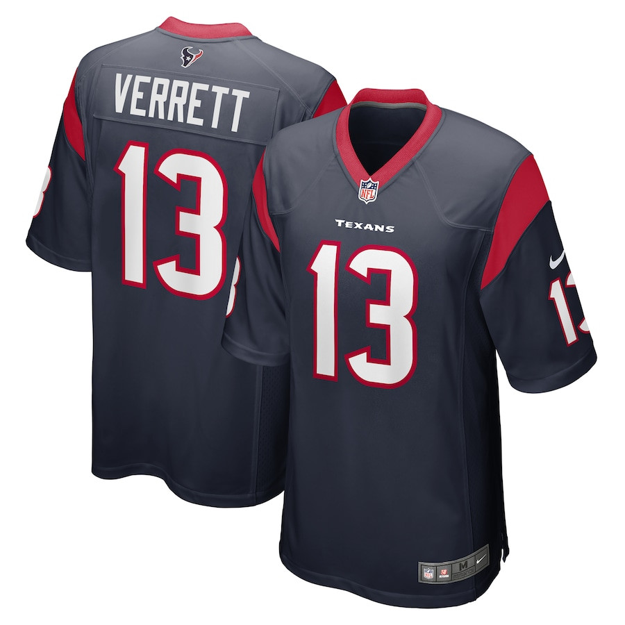 Jason Verrett 13 Houston Texans Game Men Jersey - Navy Js5658