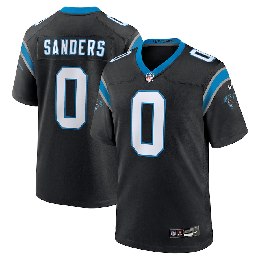 Ja'tavion Sanders 0 Carolina Panthers Game Men Jersey - Black Js2421