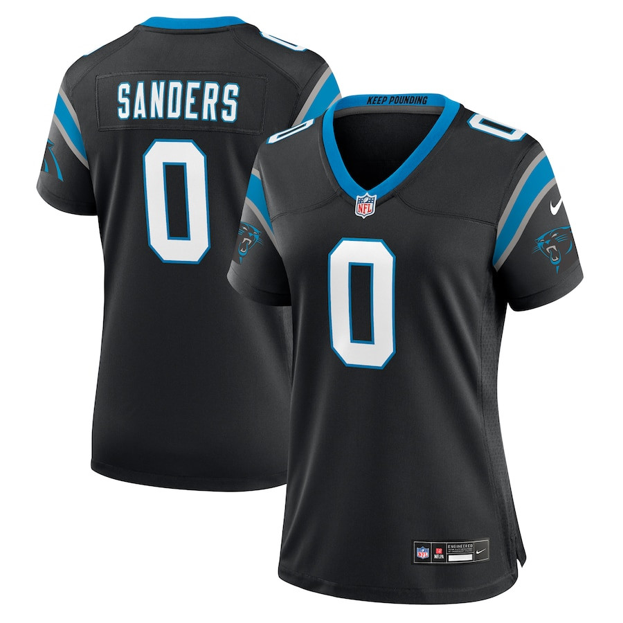 Ja'tavion Sanders 0 Carolina Panthers Women's Game Jersey - Black Js6399