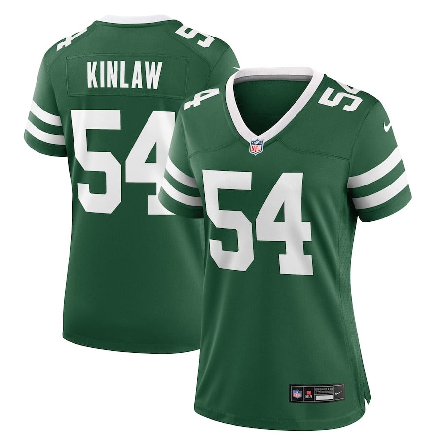 Javon Kinlaw 54 New York Jets Women's Team Game Jersey - Legacy Green Js5448