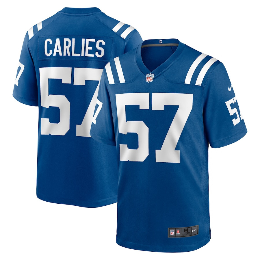 Jaylon Carlies 57 Indianapolis Colts Game Men Jersey - Royal Js3923