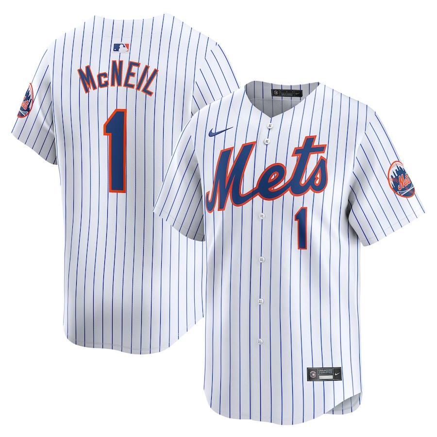 Jeff Mcneil 1 New York Mets Home Limited Men Jersey - White