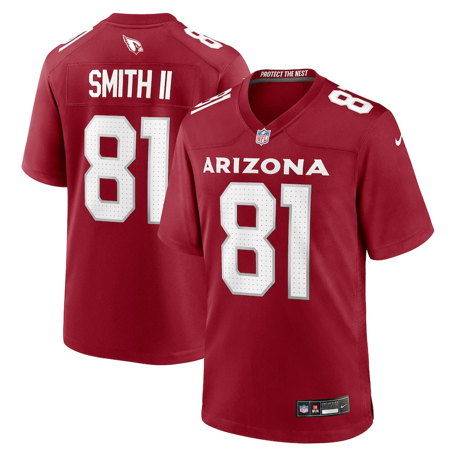 Jeff Smith Ii 81 Arizona Cardinals Team Game Men Jersey - Cardinal Js2387