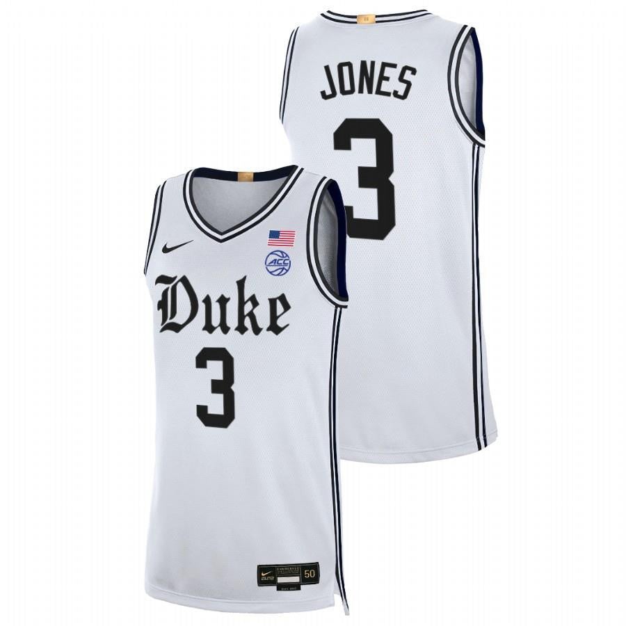 Jeremy Roach 3 White Duke Blue Devils 2023 Limited Basketball The Brotherhood Jersey