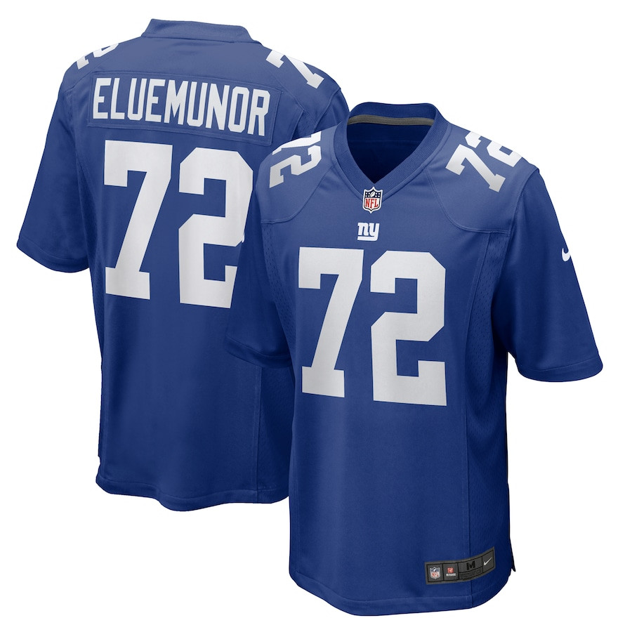 Jermaine Eluemunor 72 New York Giants Team Game Men Jersey - Royal Js7914