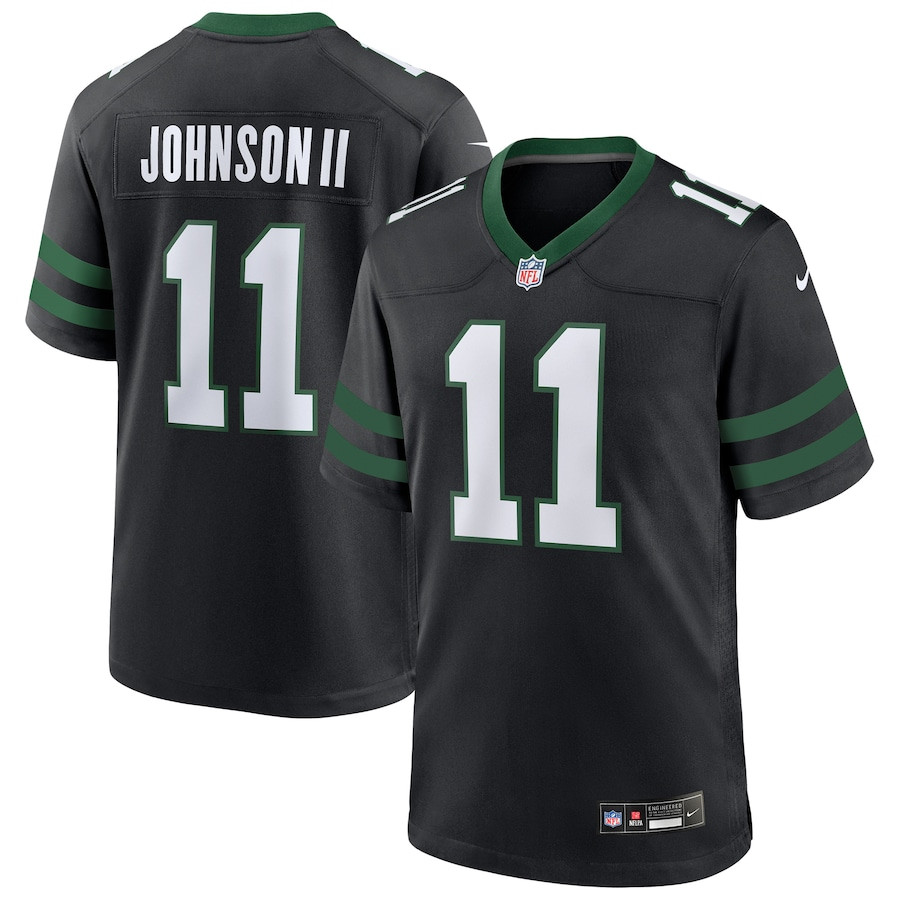 Jermaine Johnson Ii 11 New York Jets Alternate Game Men Jersey - Legacy Black Js7868