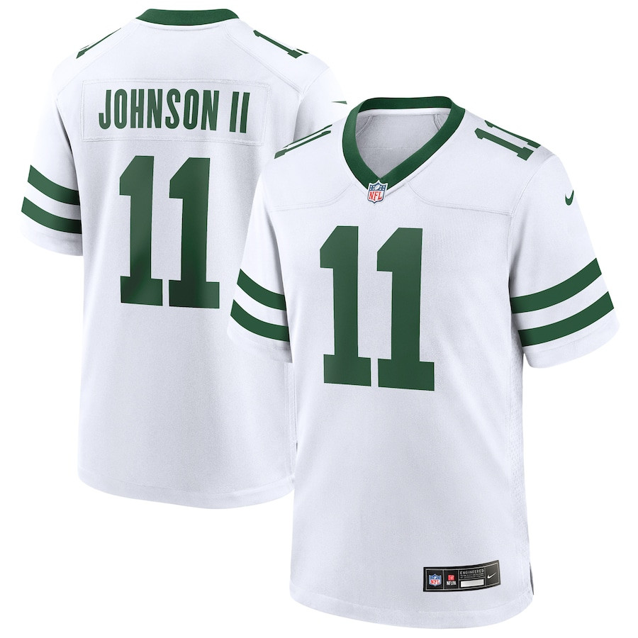 Jermaine Johnson Ii 11 New York Jets Game Men Jersey - Legacy White Js6357