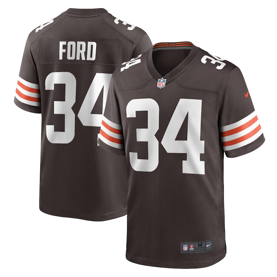 Jerome Ford 34 Cleveland Browns Game Men Jersey - Brown Js5288
