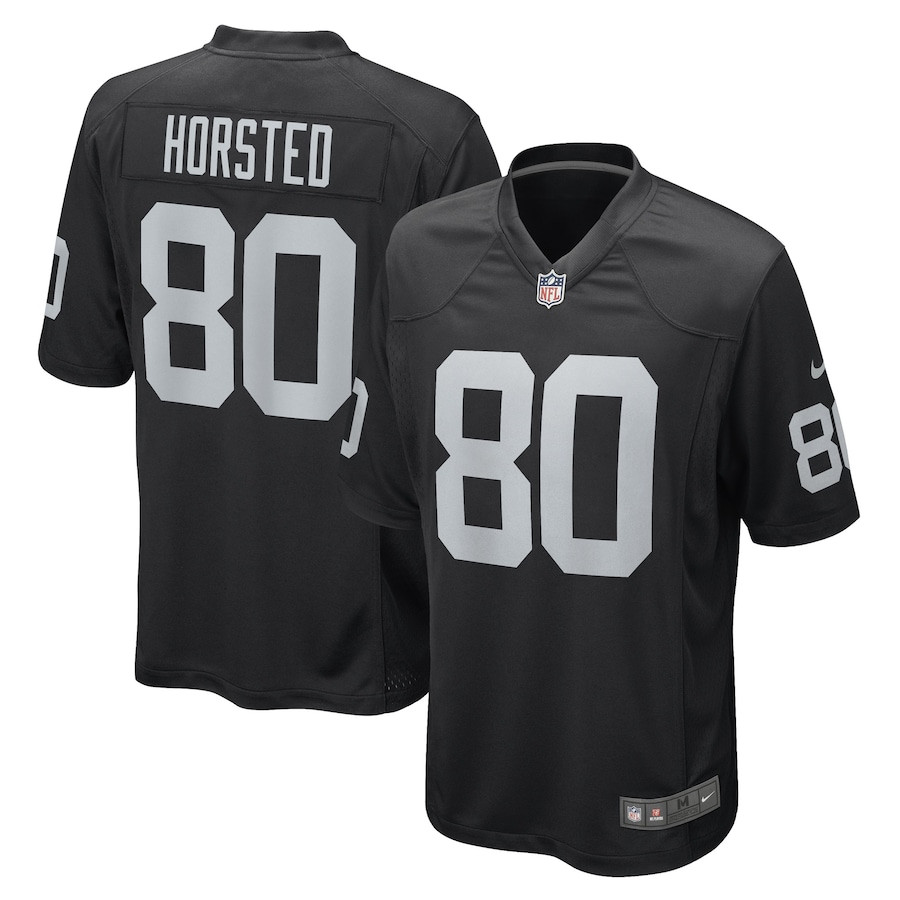 Jesper Horsted 80 Las Vegas Raiders Team Game Men Jersey - Black Js4561