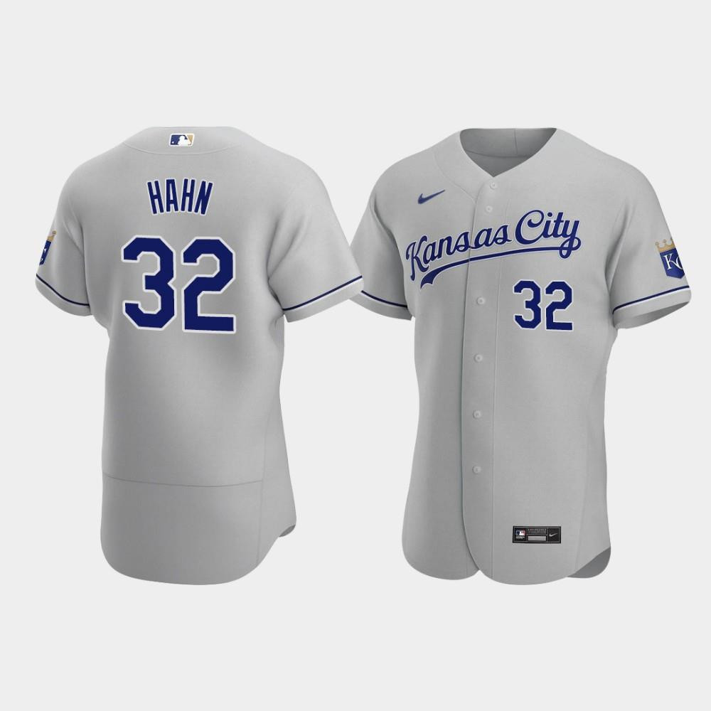Jesse Hahn 32 Kansas City Royals Gray Road Jersey