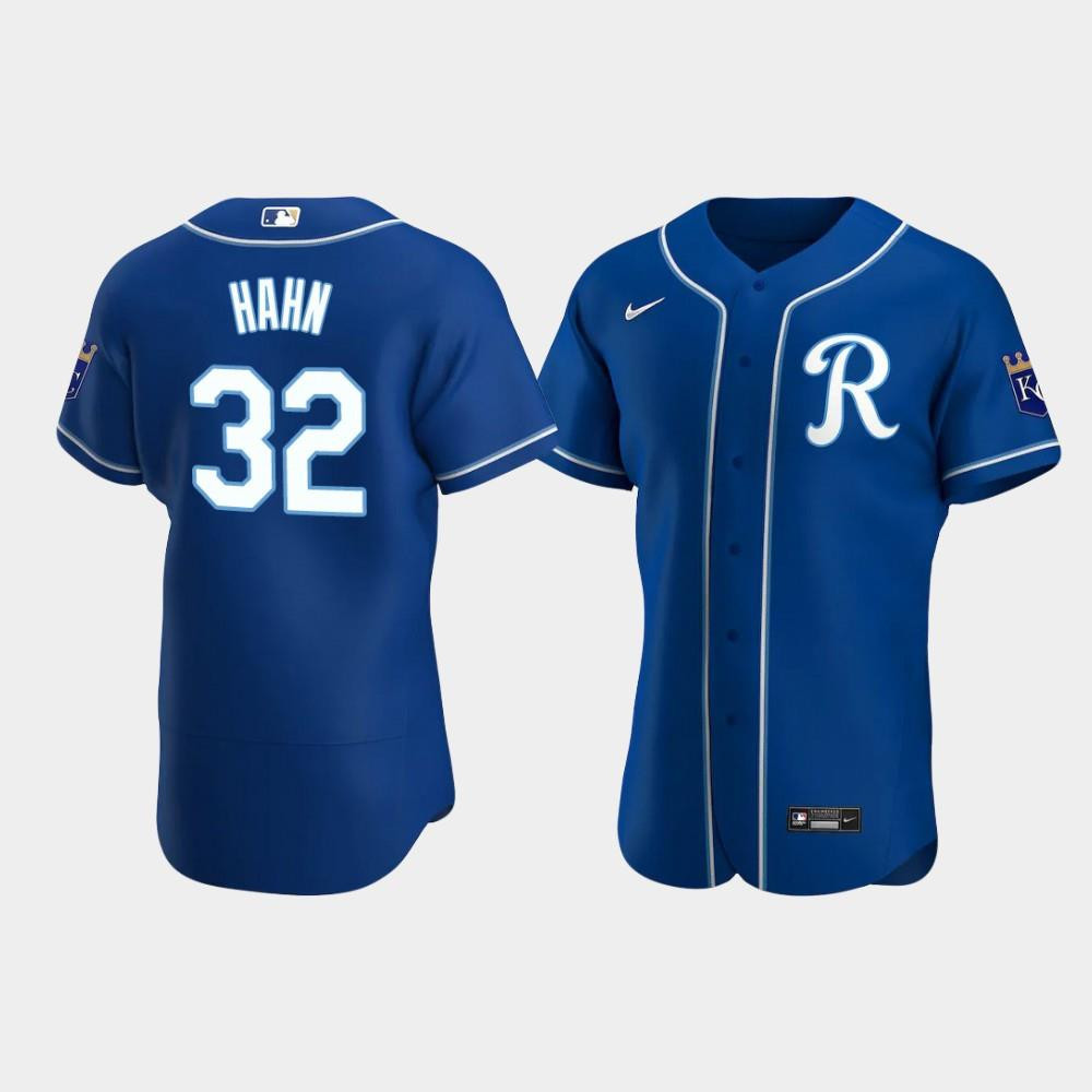 Jesse Hahn 32 Kansas City Royals Team Logo Royal Alternate Jersey