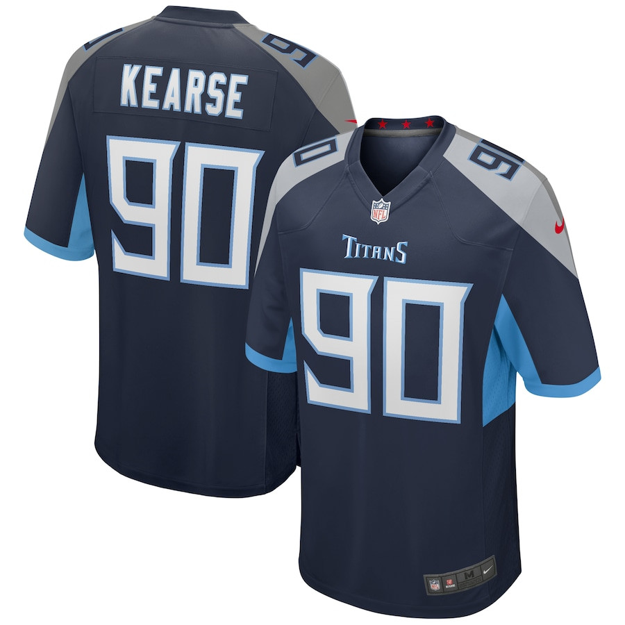 Jevon Kearse 90 Tennessee Titans Men Game Retired Jersey - Navy Js2060