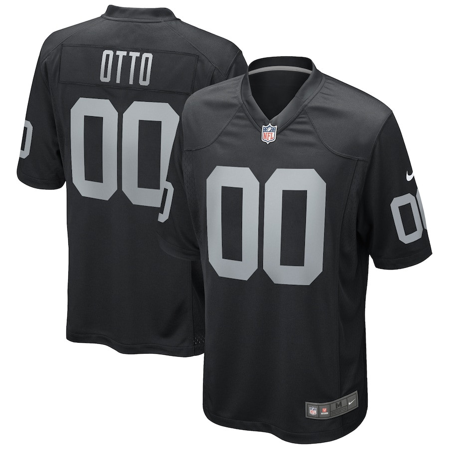 Jim Otto 00 Las Vegas Raiders Game Retired Player Men Jersey - Black Js6191
