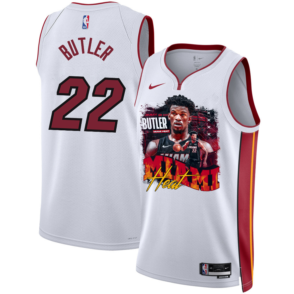 Jimmy Butler 22 Miami Heat Star Performer 2023 Nba Champions Swingman Jersey - White