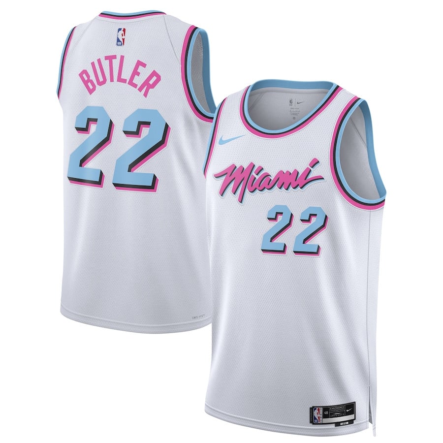 Jimmy Butler 22 Miami Heat Unisex 2024/25 Swingman Player Jersey - City Edition - White