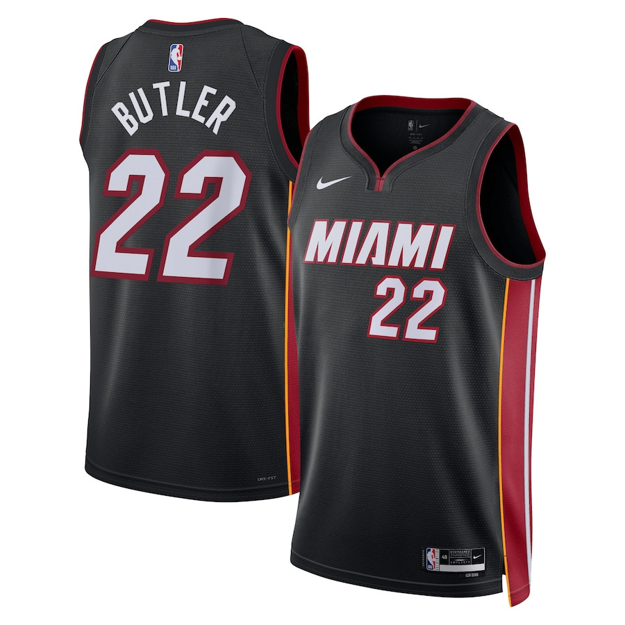 Jimmy Butler 22 Miami Heat Unisex Swingman Jersey - Icon Edition - Black