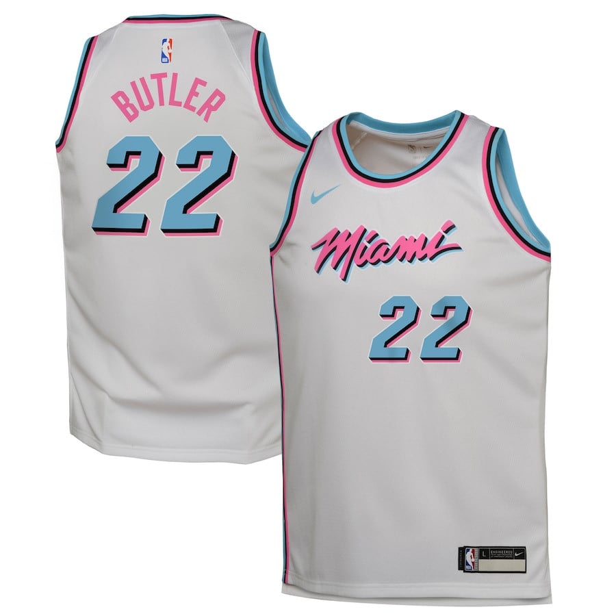 Jimmy Butler 22 Miami Heat Youth 2024/25 Swingman Player Jersey - City Edition - White