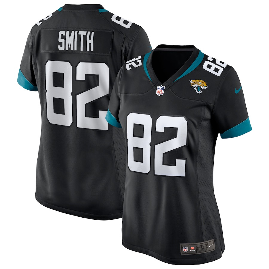 Jimmy Smith 82 Jacksonville Jaguars Women Game Retired Jersey - Black Js5498