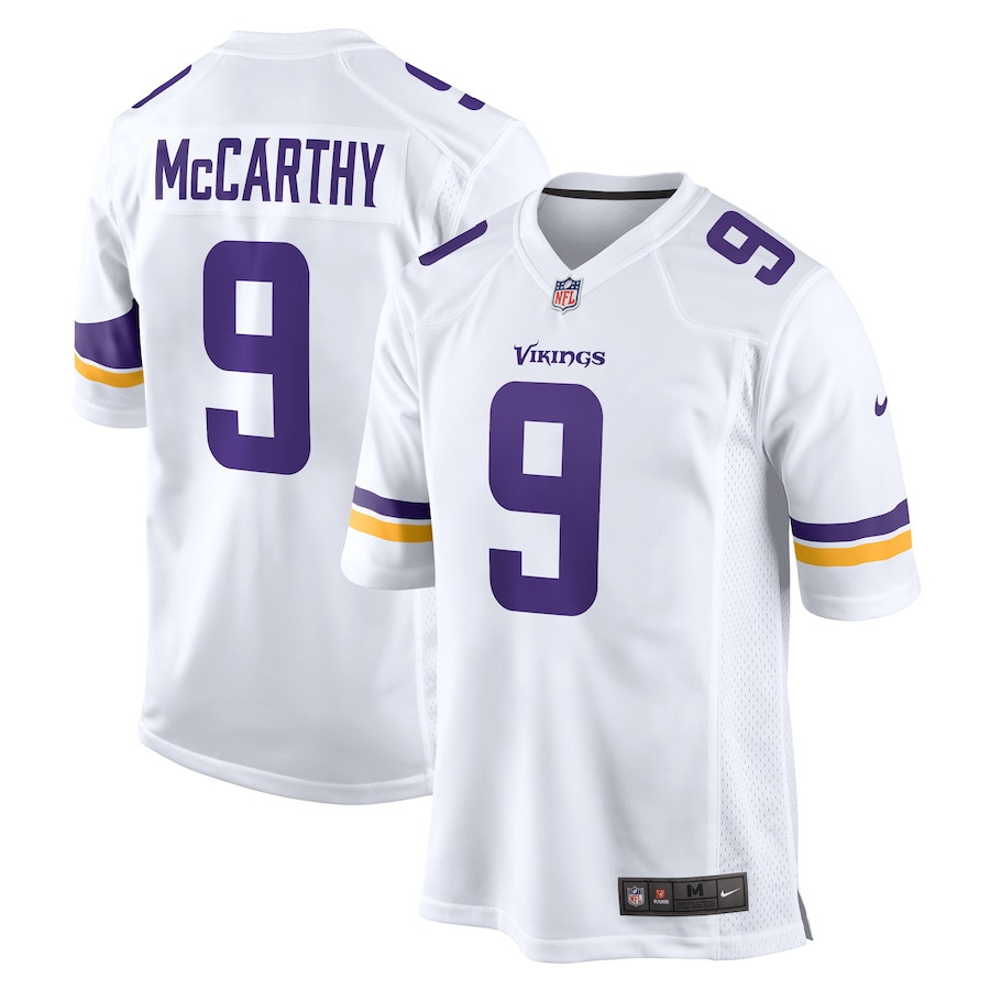 J.j. Mccarthy 9 Minnesota Vikings Game Men Jersey - White Js4522