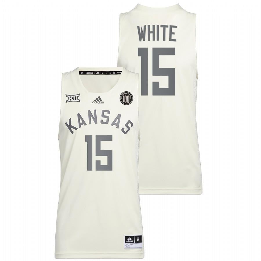 Jo Jo White 15 White Kansas Jayhawks Basketball Reverse Retro Jersey