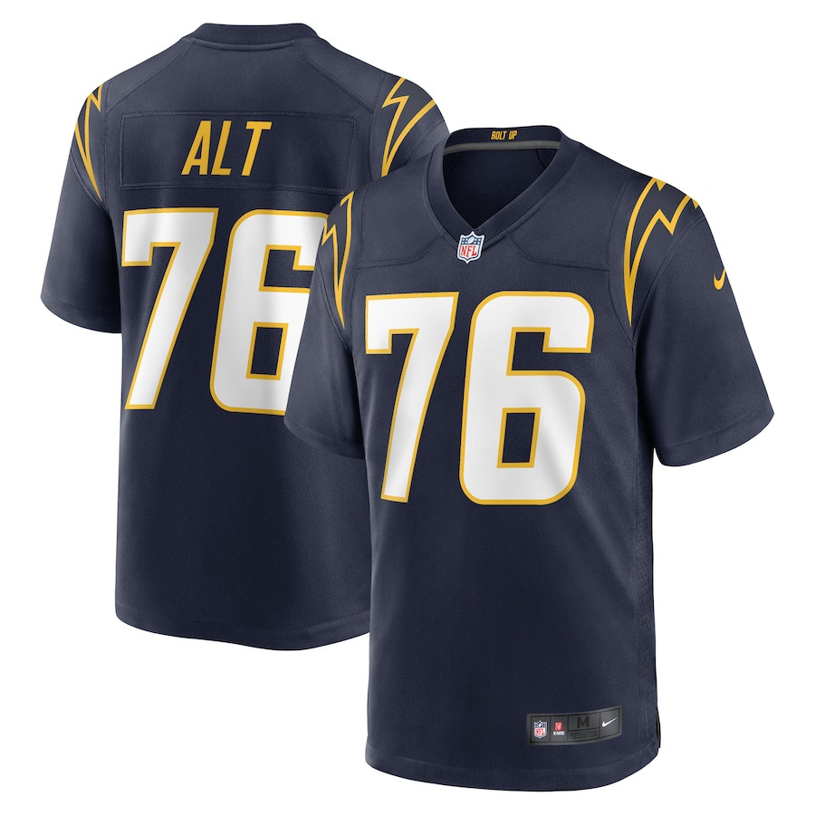 Joe Alt 76 Los Angeles Chargers Player Game Men Jersey - Navy Js5166